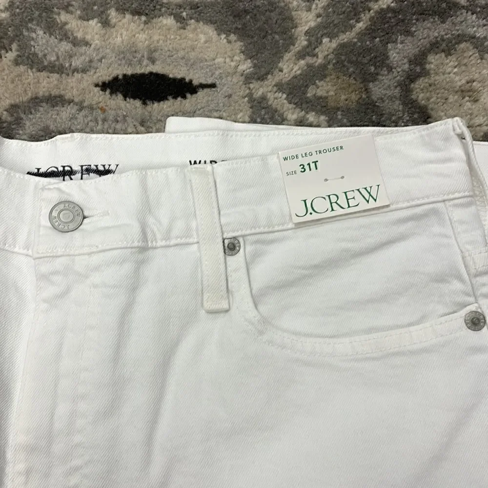 J.Crew Women's Tall Wide Leg Denim Trouser*